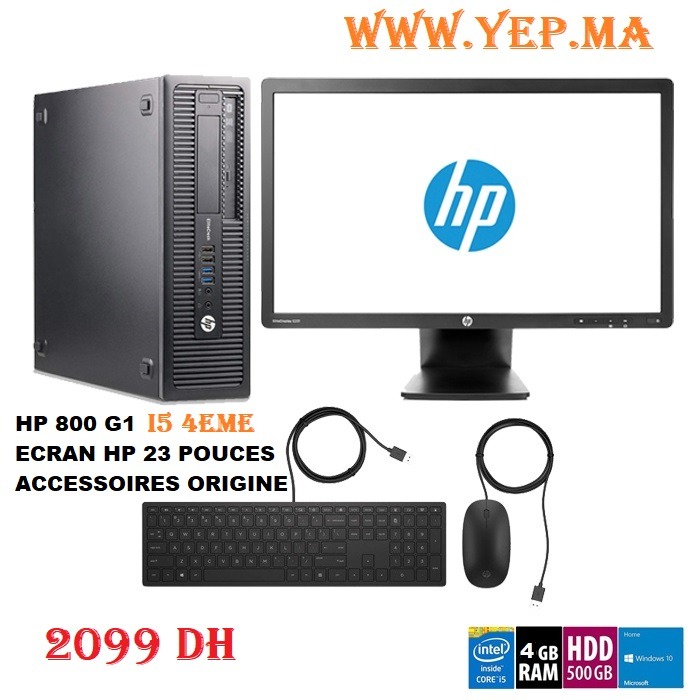 HP 800 G1 DESCKTOP I5 4 EME 500HDD